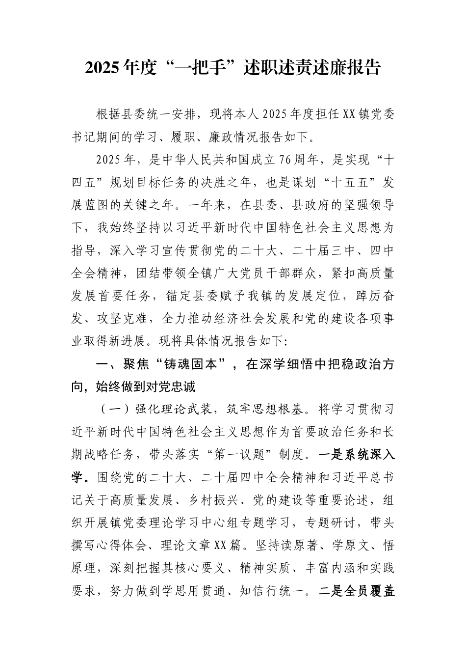 2025年度述职述责述廉报告汇编（22篇）_第1页