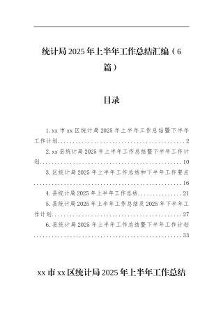 统计局2025年上半年工作总结