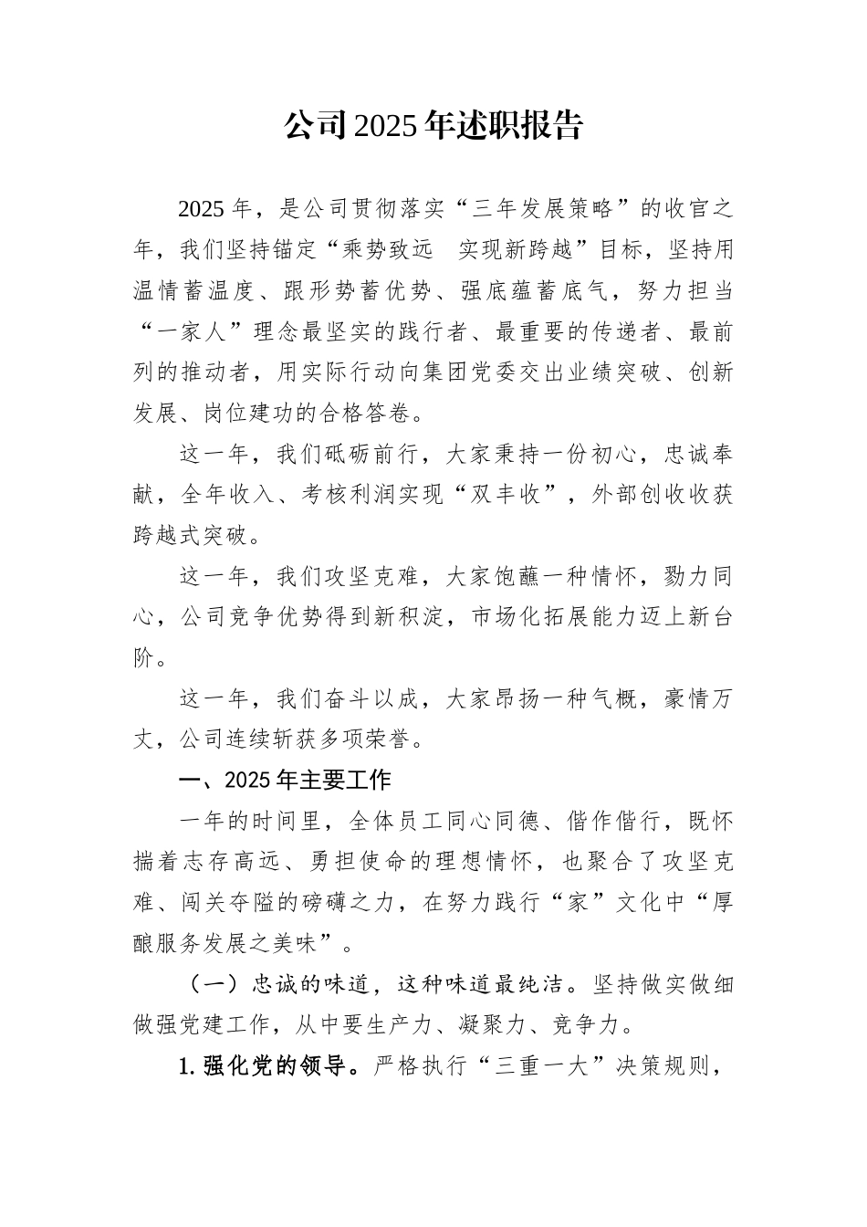 公司2025年述职报告_第1页