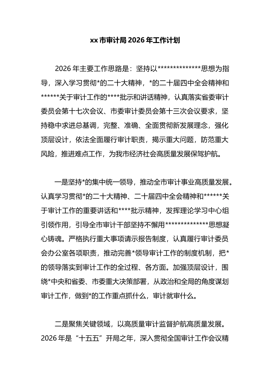 市审计局2026年工作计划_第1页