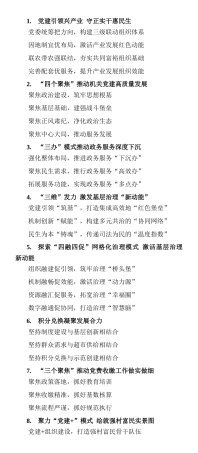 基层党建写作提纲30例