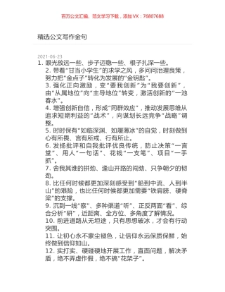 精选公文写作金句.docx