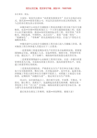 在“高质量发展落实年”活动片区动员大会上的讲话.docx
