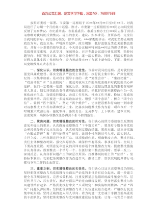 某局巡察表态发言.docx