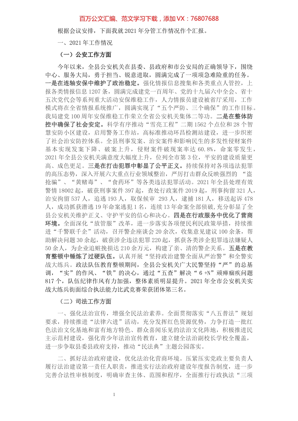 公安局局长在“今年工作怎么看、明年工作怎么干”大会上的发言提纲.docx_第1页