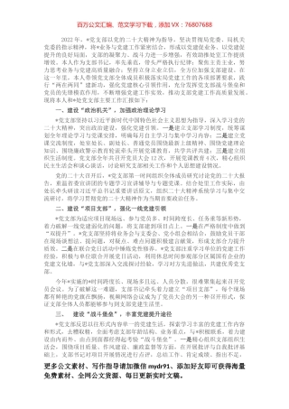 支部书记述职述廉述党建报告.docx