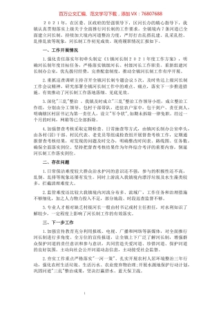 镇级河长2021年述职报告.docx