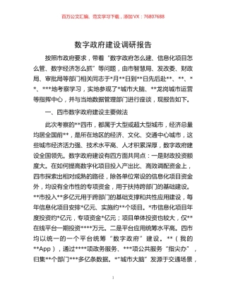 -数字政府建设调研报告.docx