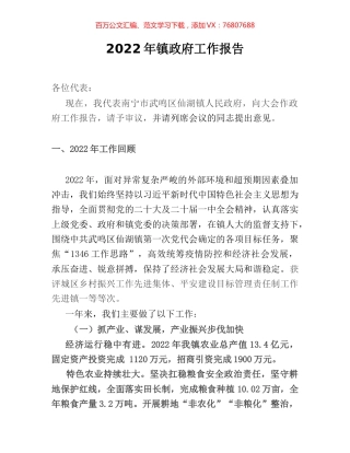 2022年镇政府工作报告 [2].docx