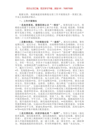 在维稳安保工作会上的发言.docx