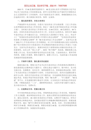 XX党支部意识形态工作报告​​​​​​​​​​​​.docx