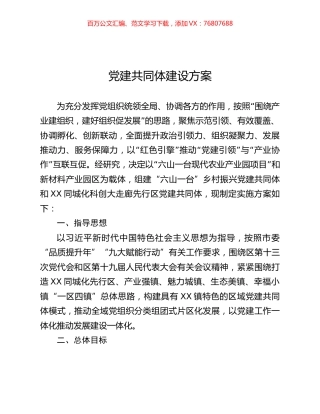 党建共同体建设方案.docx