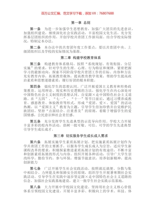 高校共青团工作制度.docx