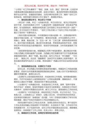 驻村工作乡村振兴党建工作总结.docx