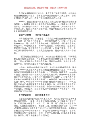 推进乡村振兴工作综述.docx