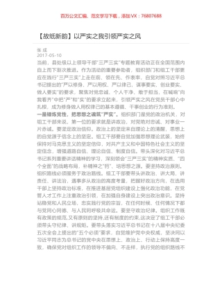 以严实之我引领严实之风.docx