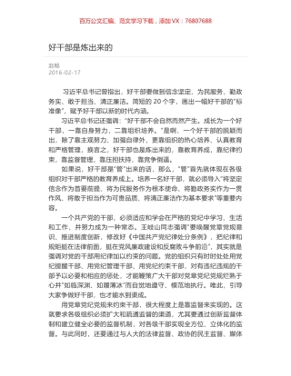 好干部是炼出来的.docx