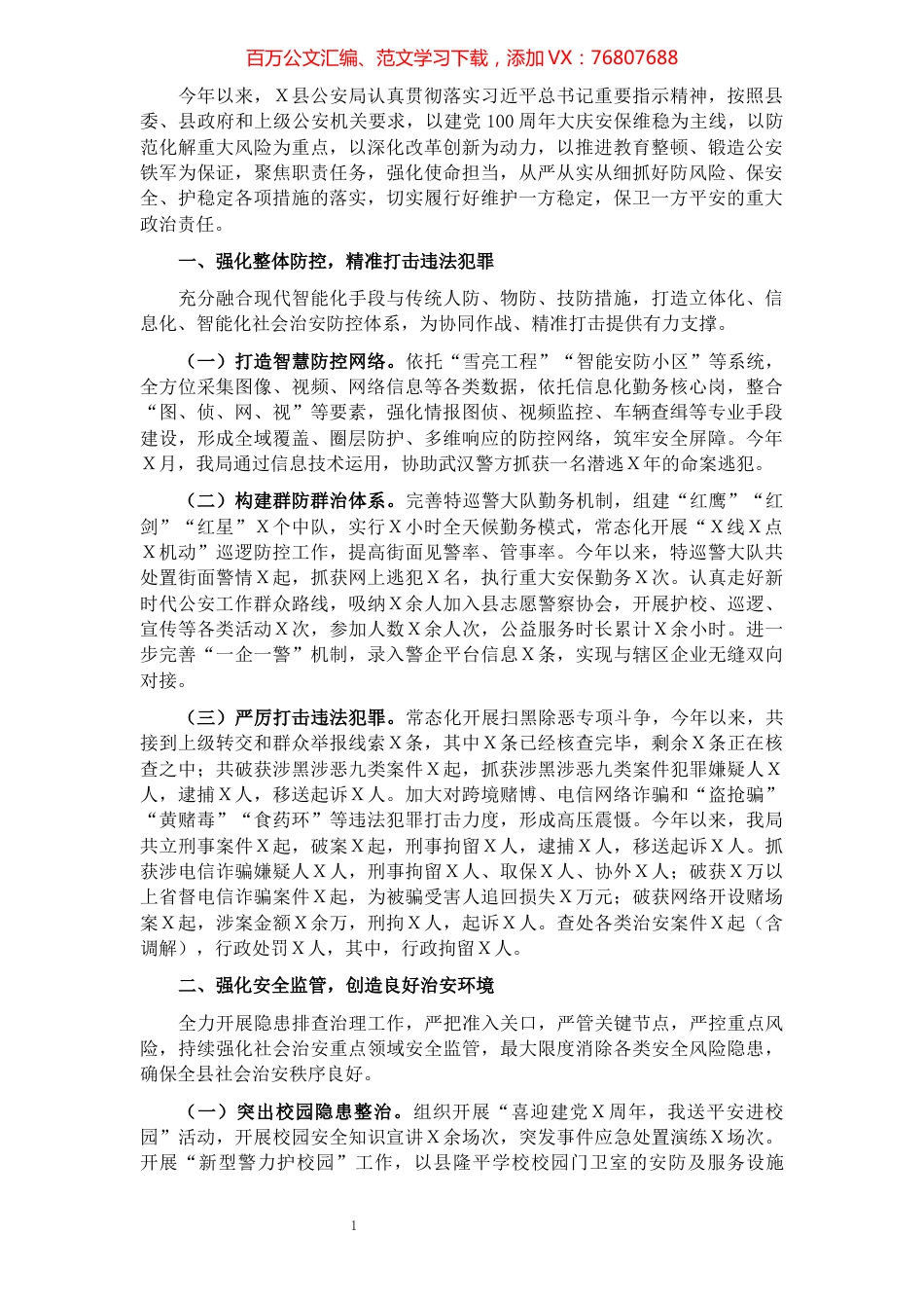 县公安局2021年工作总结.docx_第1页