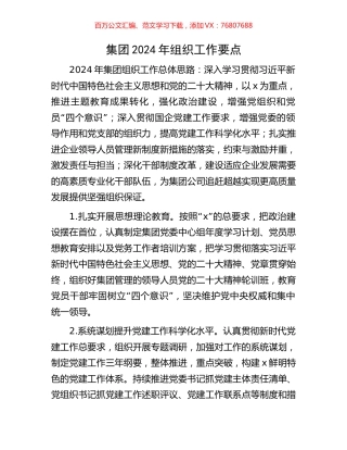 集团2024年组织工作要点.docx