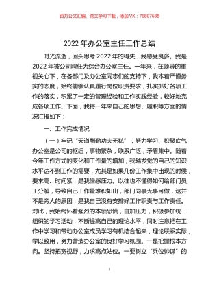-2022年办公室主任工作总结.docx