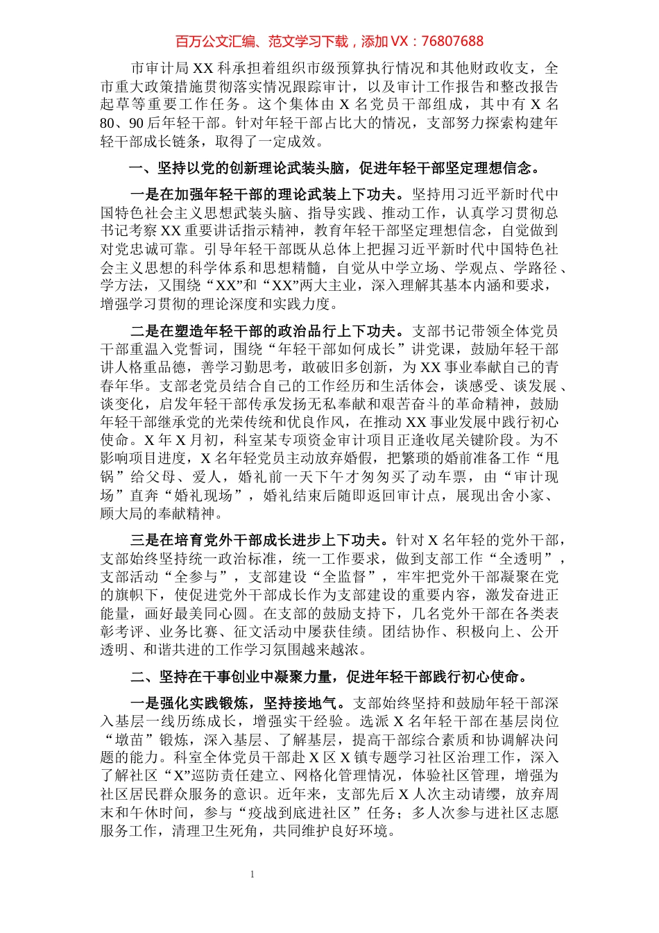 党支部干部工作总结.docx_第1页