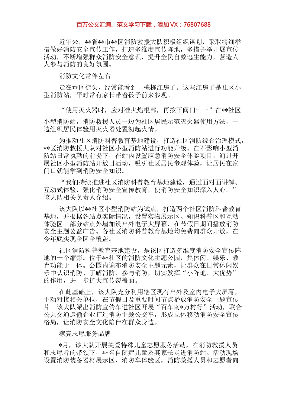 消防救援支队工作综述.docx_第1页