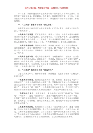 健全培养选拔优秀年轻干部常态化工作机制工作汇报.docx