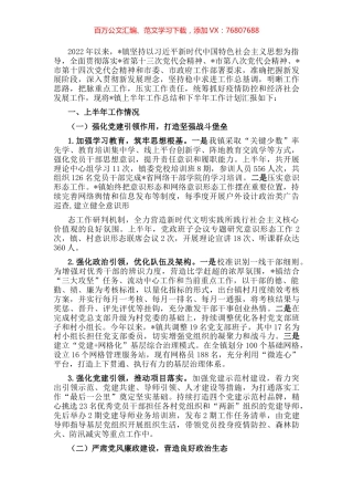 镇政府2022年工作汇报材料.docx