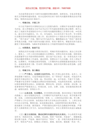作风问题排查整改活动总结.docx