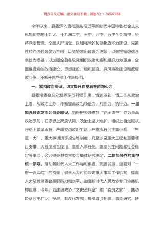 XX县委上半年党建工作总结​​.docx