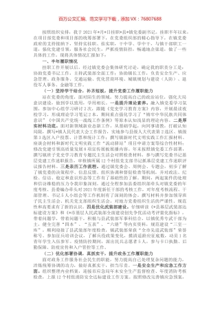 挂职镇党委副书记工作汇报.docx