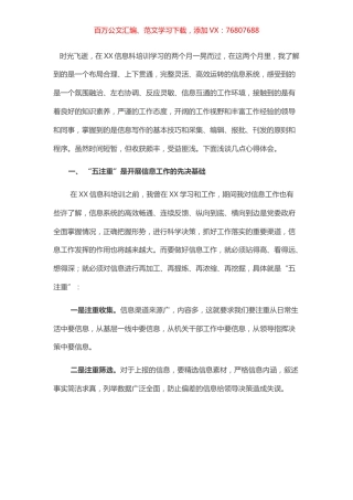 挂职信息科感悟.docx