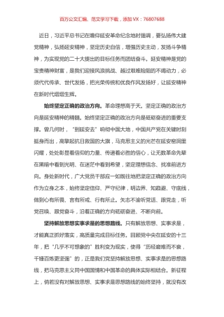 延安考察学习心得之六.docx