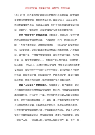 延安考察学习心得之九.docx