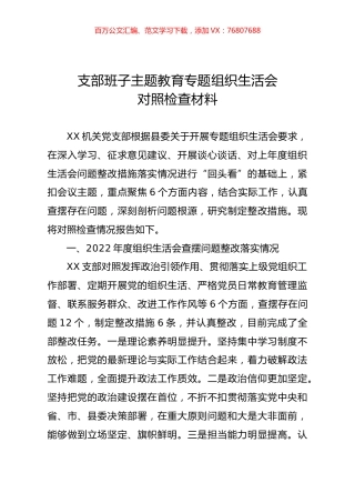 支部班子主题教育专题组织生活会对照检查材料02.docx