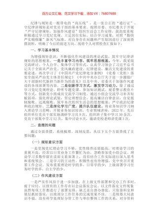 党员领导干部“严守纪律规矩，加强作风建设”对照检查材料.docx