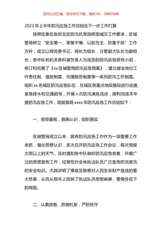 2023年各街道、乡镇、单位上半年工作总结及下一步工作打算汇编（10篇）.docx