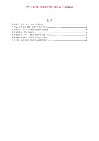 --年轻干部材料汇编.docx