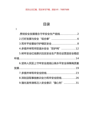 安全生产主题政务信息材料汇编（10篇）.docx