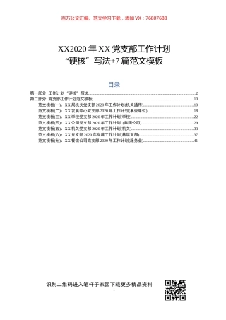 2020年党支部工作计划7篇.docx