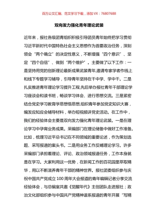 团员青年代表座谈会发言摘编汇编（11篇）.docx