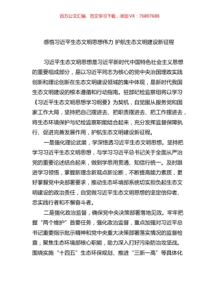 理论学习中心组深入学习贯彻生态文明思想发言汇编（13篇）.docx