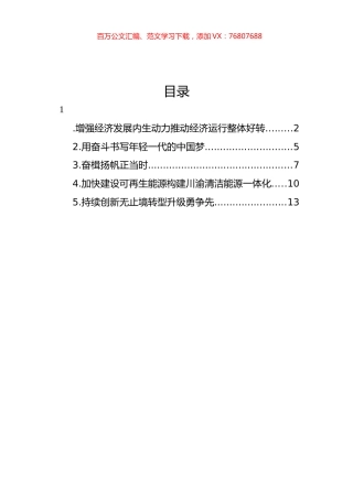 在青年企业家峰会上的发言材料汇编.docx