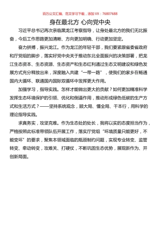 生态环境系统青年干部座谈会发言（13篇）.docx