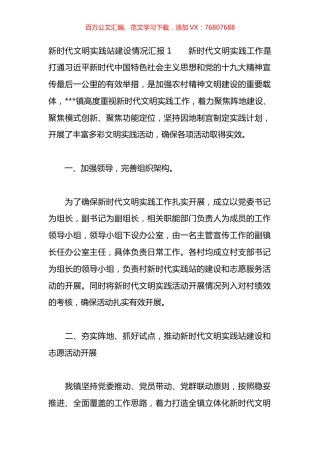 新时代文明实践站建设情况汇报汇编.docx