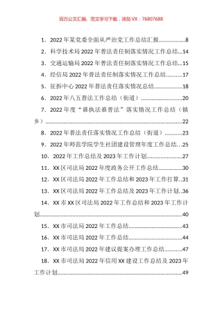 2022年各类工作总结、2023年计划、思路等汇编（147篇）.docx