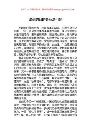 改革的目的是解决问题.docx