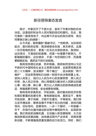 新任领导表态发言.docx