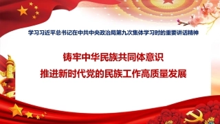 （2023.12.04）政治局第九次集体学习-中华民族共同体ppt