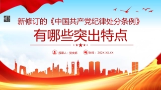 （2024.04.19）新修订《中国共产X纪律处分条例》的突出特点PPT